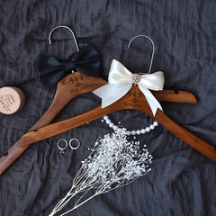 Wedding Hanger High-grade Solid Wood Hanger Bow - Mubimart -  