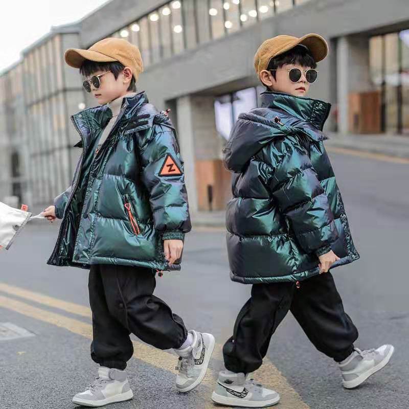Western Style Big Kids Thick Winter Children's White Duck Down Jacket - Mubimart