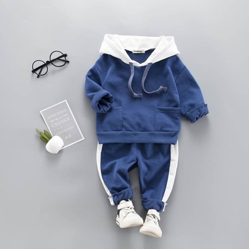 Western style 1 year old baby sweater two-piece - Mubimart