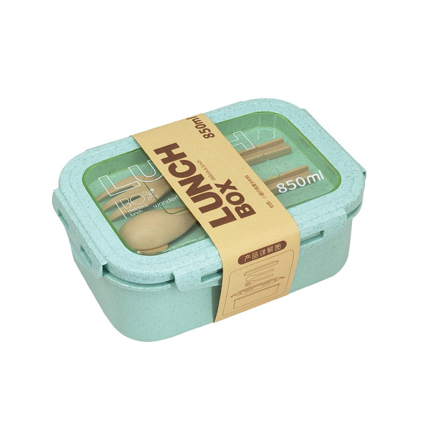 Wheat Straw Insulated Lunch Student Convenient Lunch Box - Mubimart -  