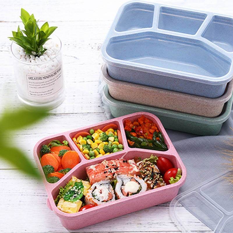 Wheat straw bento box - Mubimart