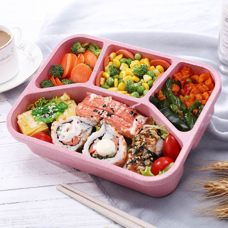 Wheat straw bento box - Mubimart