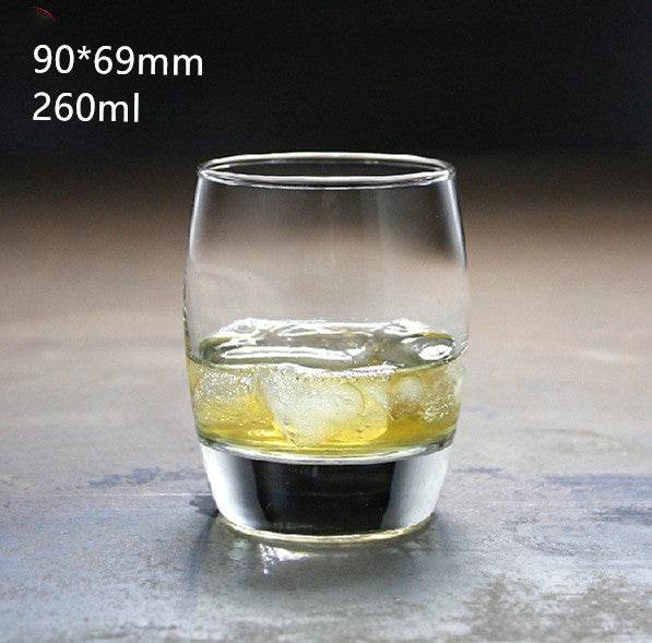 Whiskey transparent round glass wine glass - Mubimart