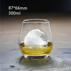 Whiskey transparent round glass wine glass Mubimart