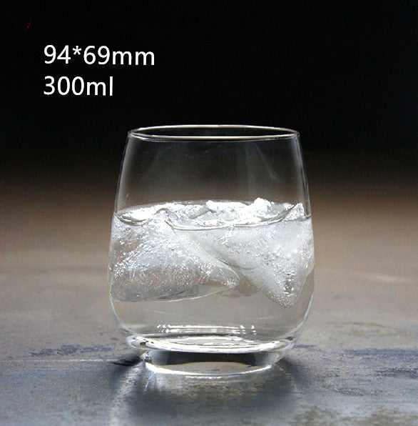 Whiskey transparent round glass wine glass Mubimart