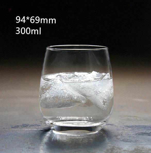 Whiskey transparent round glass wine glass - Mubimart