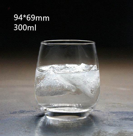 Whiskey transparent round glass wine glass - Mubimart