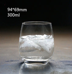 Whiskey transparent round glass wine glass Mubimart