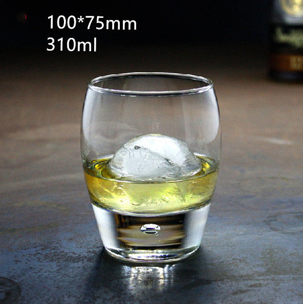 Whiskey transparent round glass wine glass Mubimart