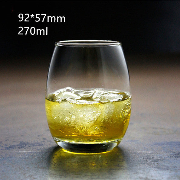 Whiskey transparent round glass wine glass Mubimart