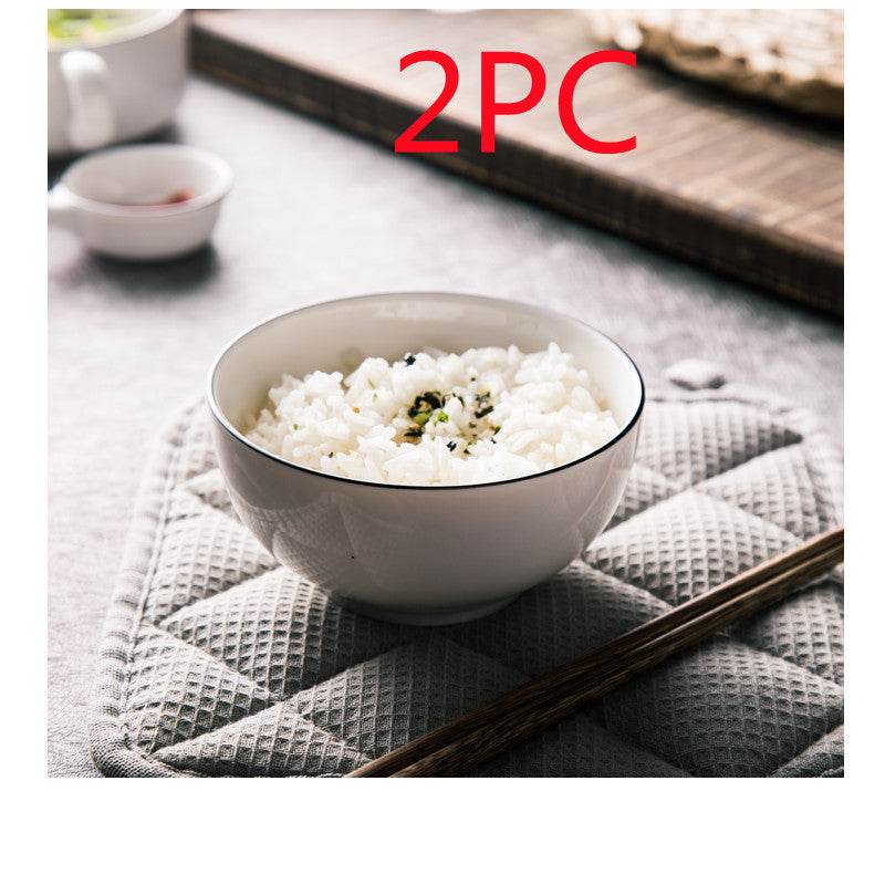 White Ceramic Creative Western Food Plate - Mubimart