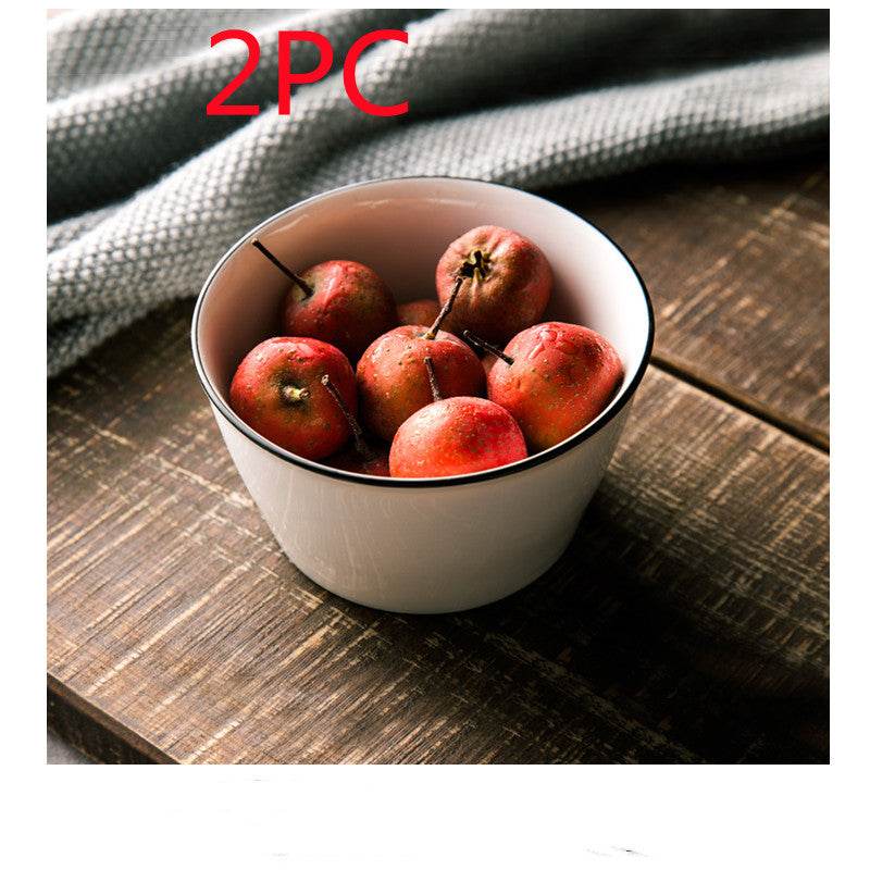 White Ceramic Creative Western Food Plate - Mubimart