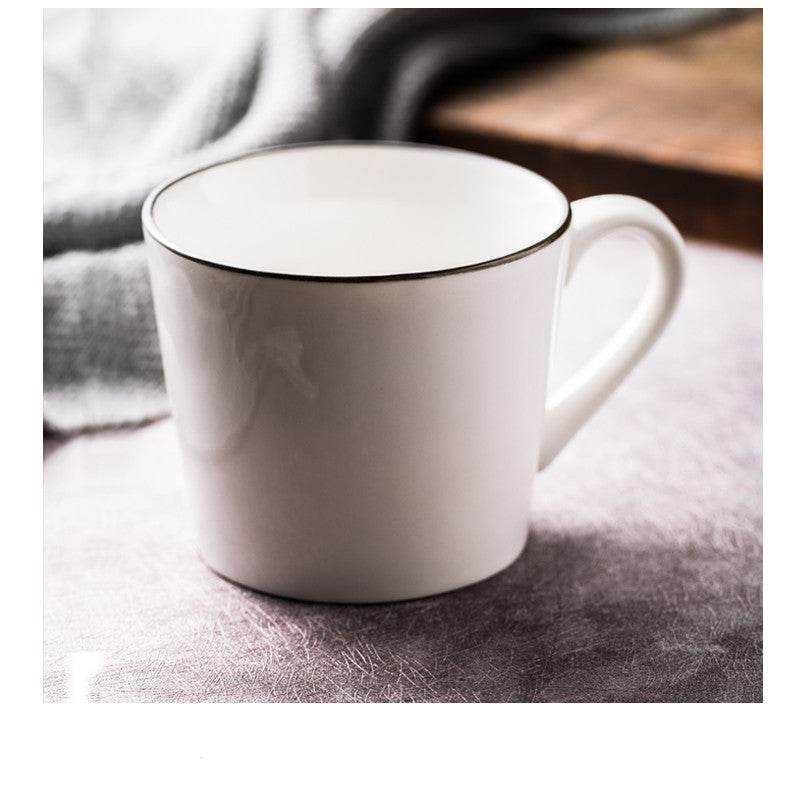 White Ceramic Creative Western Food Plate - Mubimart