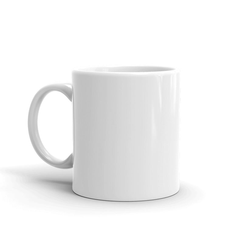 White Glossy Coffee Mug - Mubimart -  