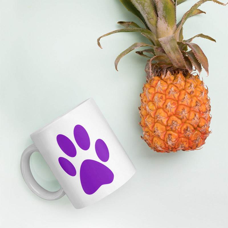 White Glossy Coffee Mug - Mubimart