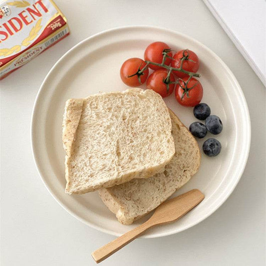 White Matte High-grade Nordic Ceramic Dinner Plate - Mubimart