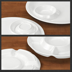 White Tableware Melamine Bar KTV Sub-pack Plate Mubimart