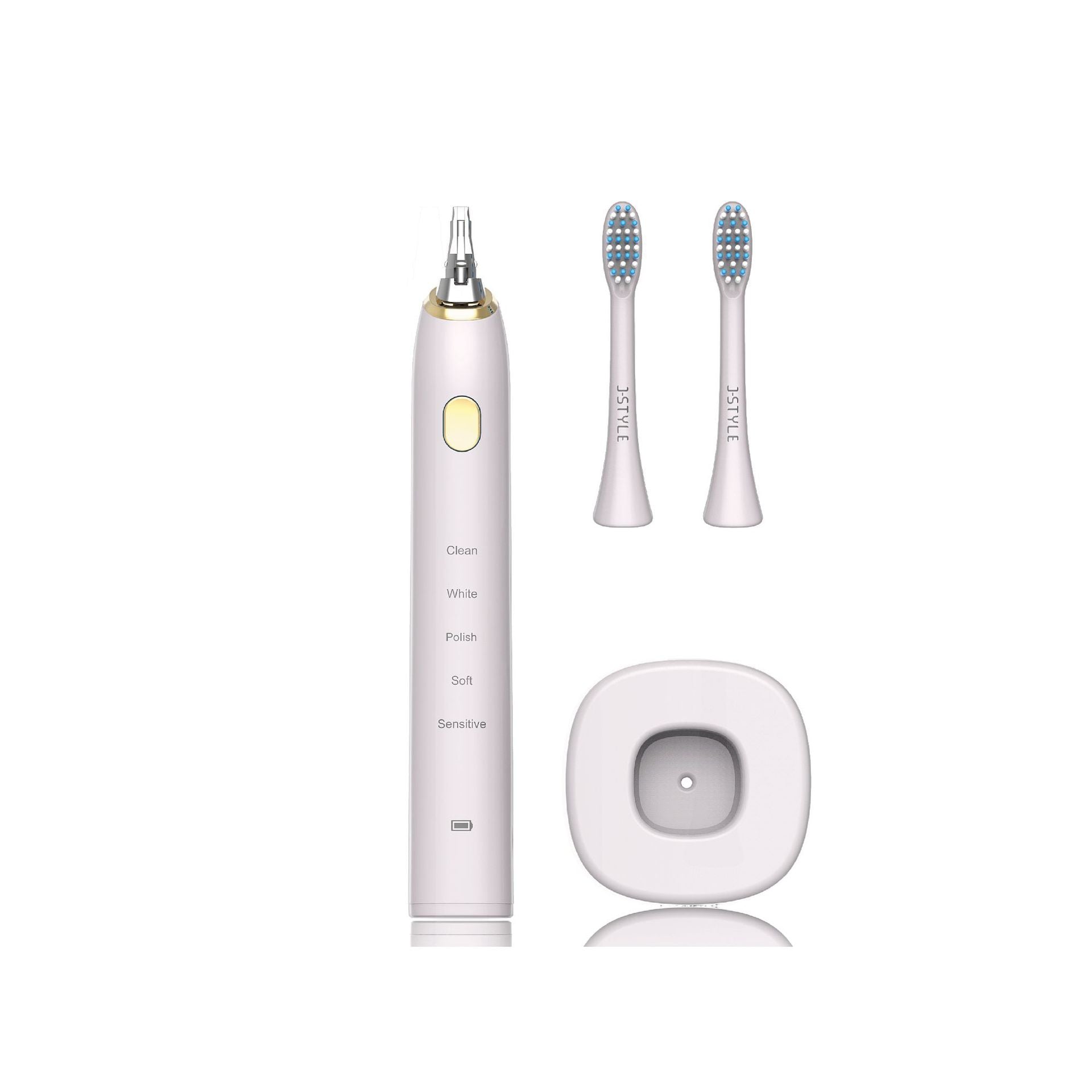 White  Toothbrush Waterproof Electric Toothbrush - Mubimart -  