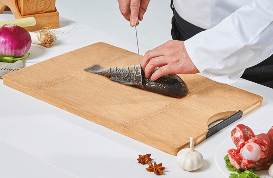 Whole bamboo bamboo carbonization process cutting board cutting board - Mubimart