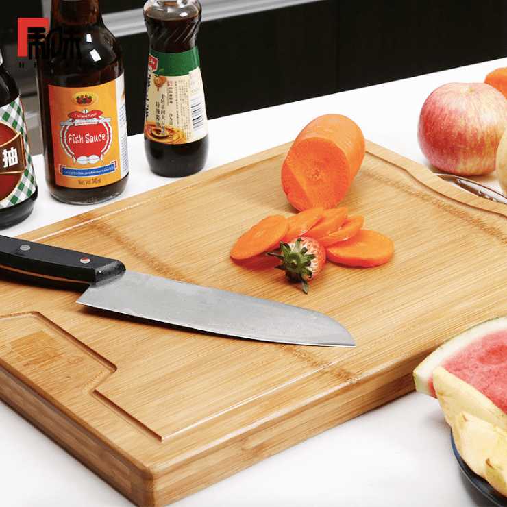 Whole bamboo bamboo carbonization process cutting board cutting board - Mubimart
