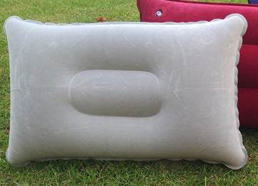 Wholesale Outdoor Pvc Pillows Travel Camping Thick Flocking Rectangular Inflatable Pillows Nap Companion Square Pillow - Mubimart