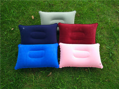 Wholesale Outdoor Pvc Pillows Travel Camping Thick Flocking Rectangular Inflatable Pillows Nap Companion Square Pillow - Mubimart - Bed pillow 