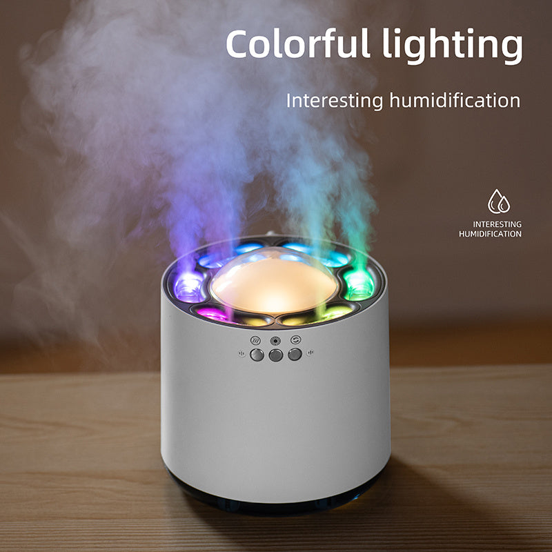 Wholesale Voice Control Colorful Led Lamp Humidifier 800ml USB Cool Mist Ultrasonic Smart Home H20 H2o Dynamic Air Humidifier - Mubimart -  