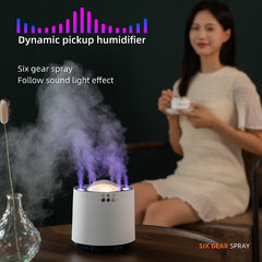 Wholesale Voice Control Colorful Led Lamp Humidifier 800ml USB Cool Mist Ultrasonic Smart Home H20 H2o Dynamic Air Humidifier - Mubimart -  