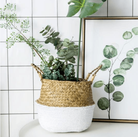 Wicker Foldable Planter Basket - Mubimart