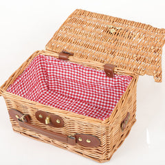 Wicker Storage Box Picnic Picnic Basket - Mubimart -  