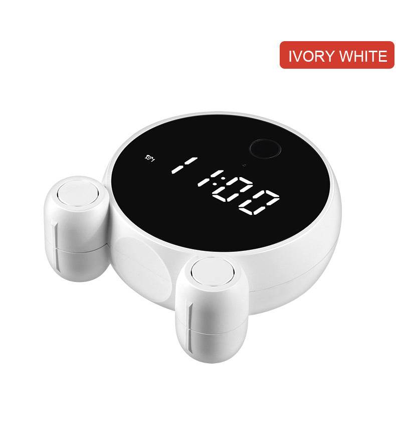 Wifi Alarm Clock Camera HD 1080P Night Vision Motion Detection Portable Home Security Surveillance Wifi Clock IP Camera - Mubimart