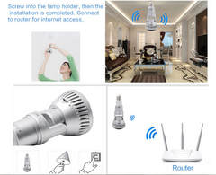 Wifi Light Bulb Security Camera - Mubimart -  