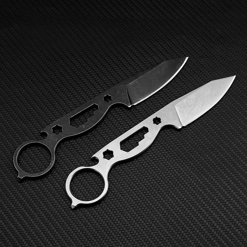 Wilderness Survival Small Straight Knife Hunting Knife Pocket Knife - Mubimart