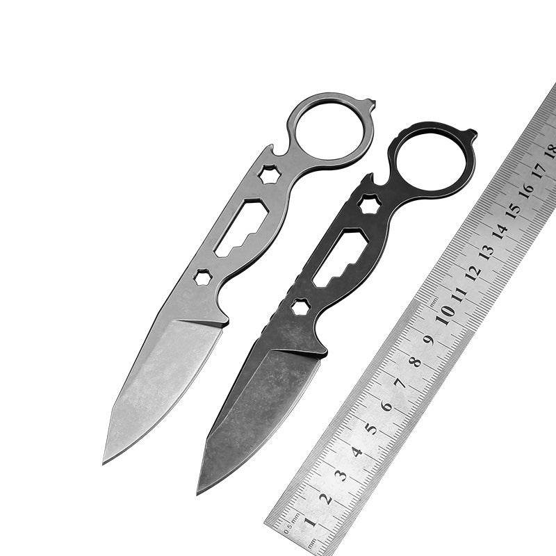 Wilderness Survival Small Straight Knife Hunting Knife Pocket Knife - Mubimart