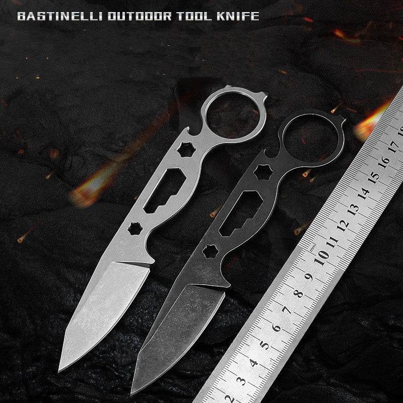 Wilderness Survival Small Straight Knife Hunting Knife Pocket Knife - Mubimart