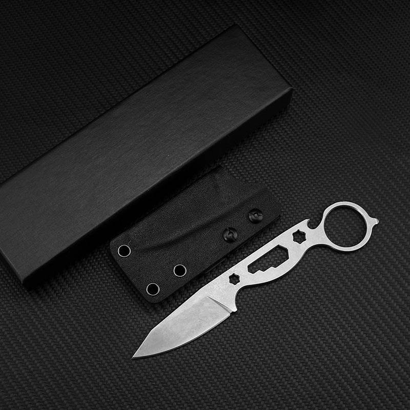 Wilderness Survival Small Straight Knife Hunting Knife Pocket Knife - Mubimart