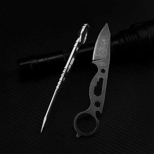 Wilderness Survival Small Straight Knife Hunting Knife Pocket Knife - Mubimart