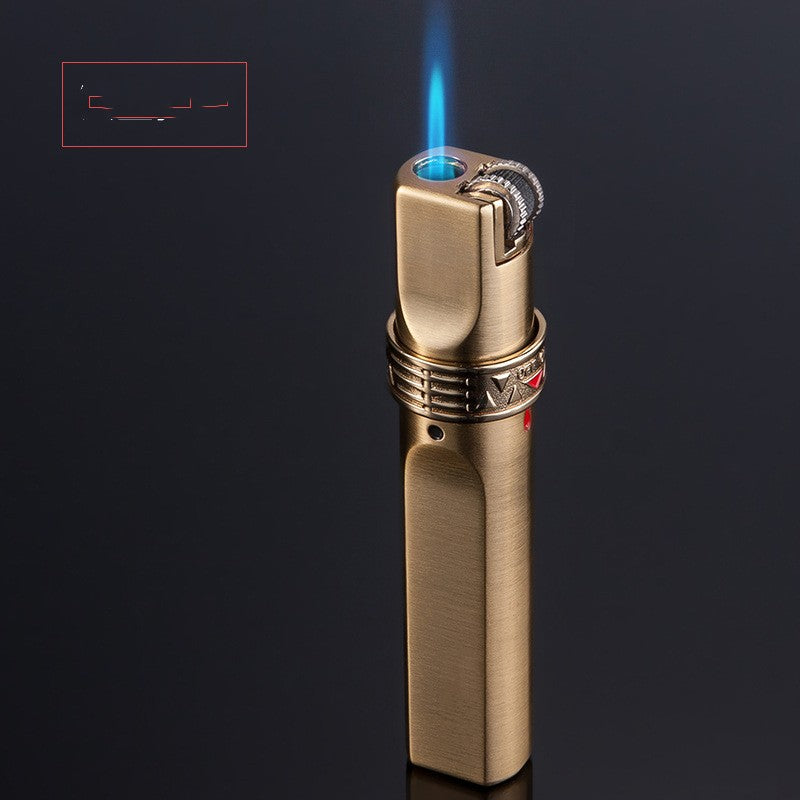 Windproof Lighter Personalized Grinding Wheel Vintage Cigar Lighter - Mubimart -  