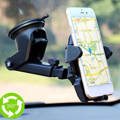 Windshield Car Phone Holder Universal in Car Cellphone Holder Stand Adjustable Phone Suction Cup Holder Car Mount Phone Stand - Mubimart - Mobile Holder 