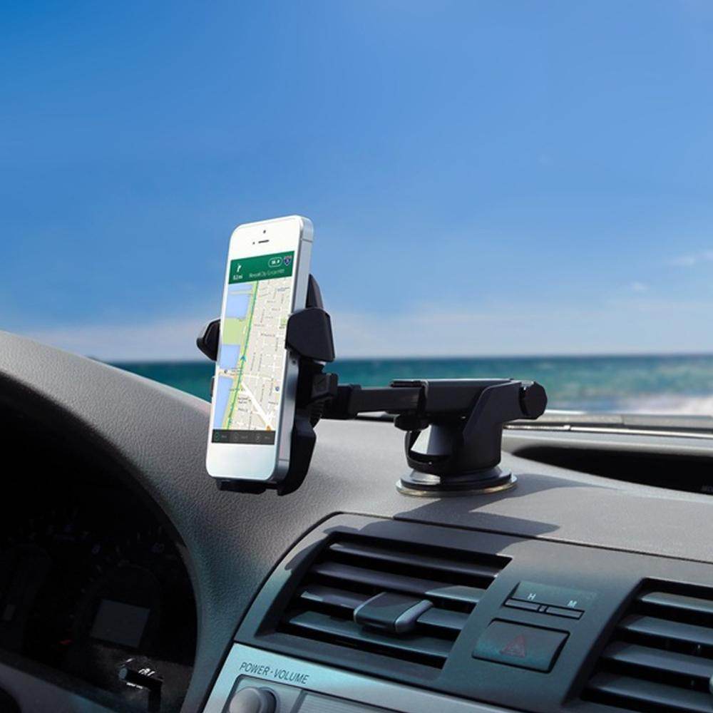 Windshield Car Phone Holder Universal in Car Cellphone Holder Stand Adjustable Phone Suction Cup Holder Car Mount Phone Stand - Mubimart