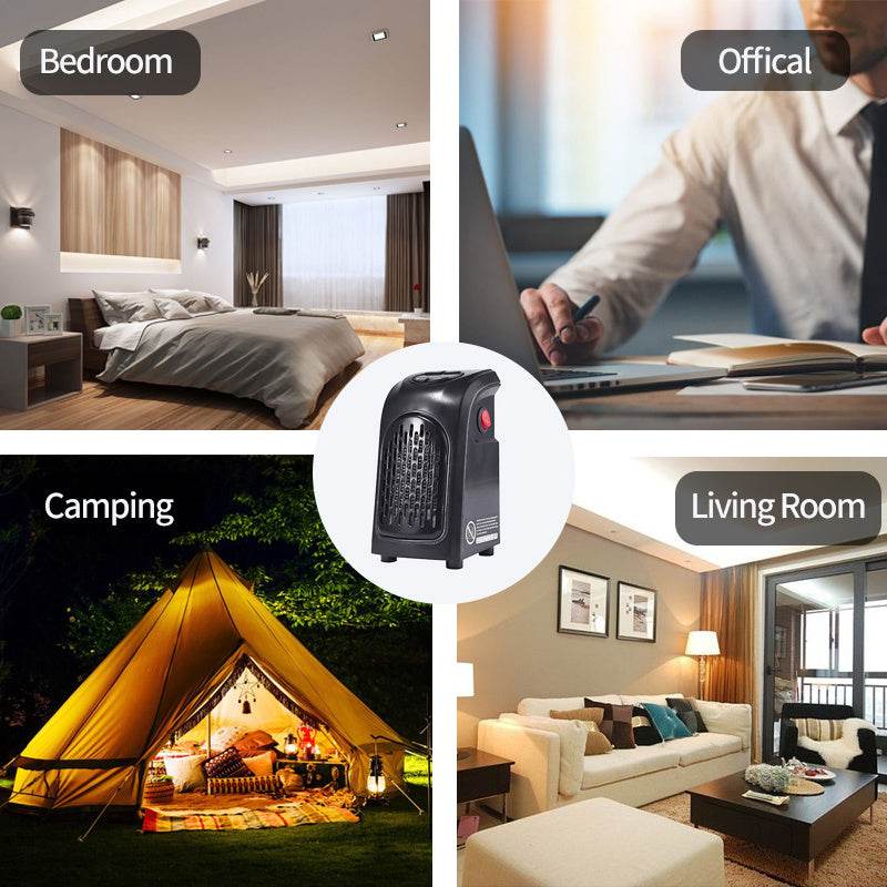 Winter Air Heater Fan Heater Electric Home Heaters Mini Room Air Wall Heater Ceramic Heating Warmer Fan For Home Office Camping - Mubimart