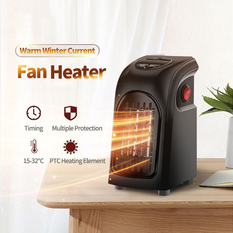 Winter Air Heater Fan Heater Electric Home Heaters Mini Room Air Wall Heater Ceramic Heating Warmer Fan For Home Office Camping - Mubimart - Fan-forced heaters 