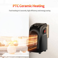 Winter Air Heater Fan Heater Electric Home Heaters Mini Room Air Wall Heater Ceramic Heating Warmer Fan For Home Office Camping - Mubimart -  