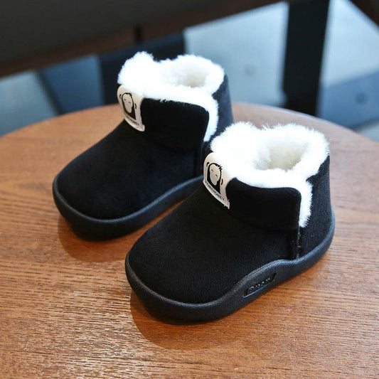 Winter Baby Girls Boys Boots Infant Toddler Snow Boots Warm Plush Outdoor Boots - Mubimart
