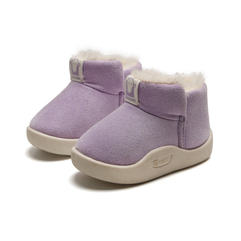 Winter Baby Girls Boys Boots Infant Toddler Snow Boots Warm Plush Outdoor Boots - Mubimart -  