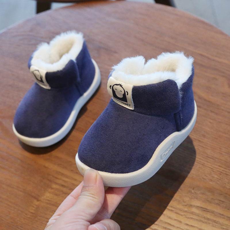 Winter Baby Girls Boys Boots Infant Toddler Snow Boots Warm Plush Outdoor Boots - Mubimart