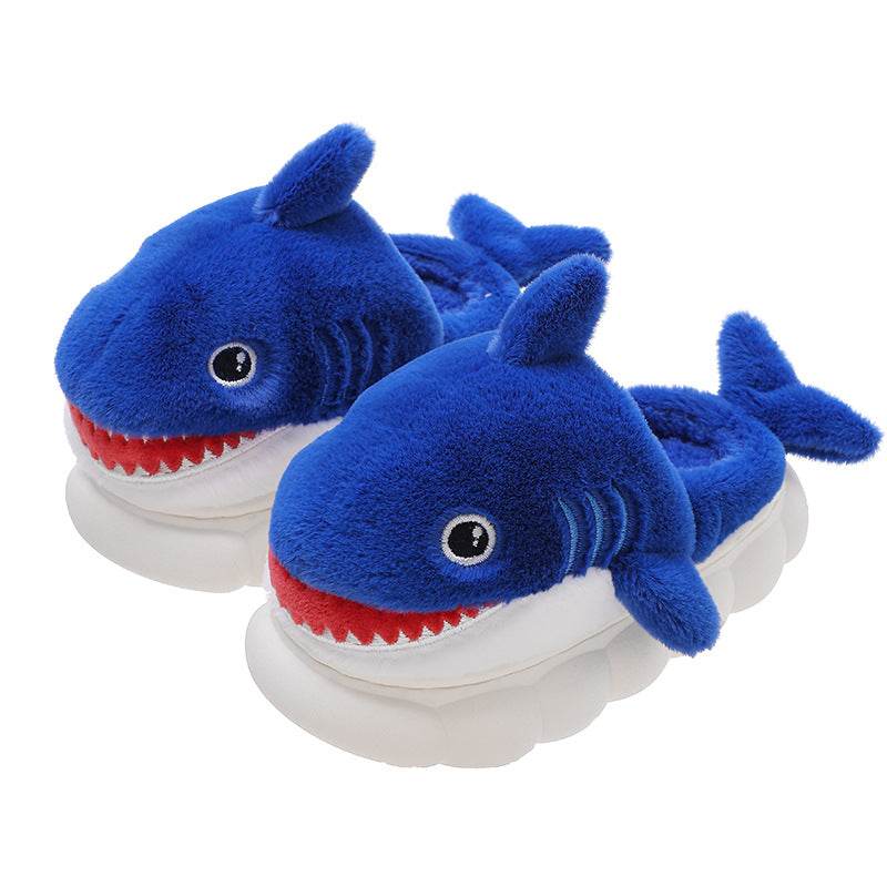Winter Children Boys And Girls Warm With Velvet Parent-child Children Bag Heel Furry Home Baby Cotton Slippers - Mubimart