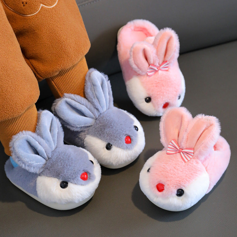 Winter Children Warm Non-slip Cotton Slippers - Mubimart - Baby Shoes 