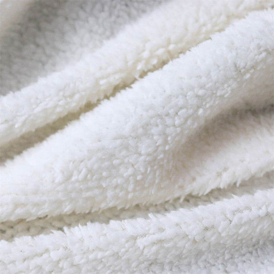Winter Double-layer Thick Blankets Printed Cotton Fleece Blanket Sofa Blankets Lazy Blankets Puppy Series - Mubimart