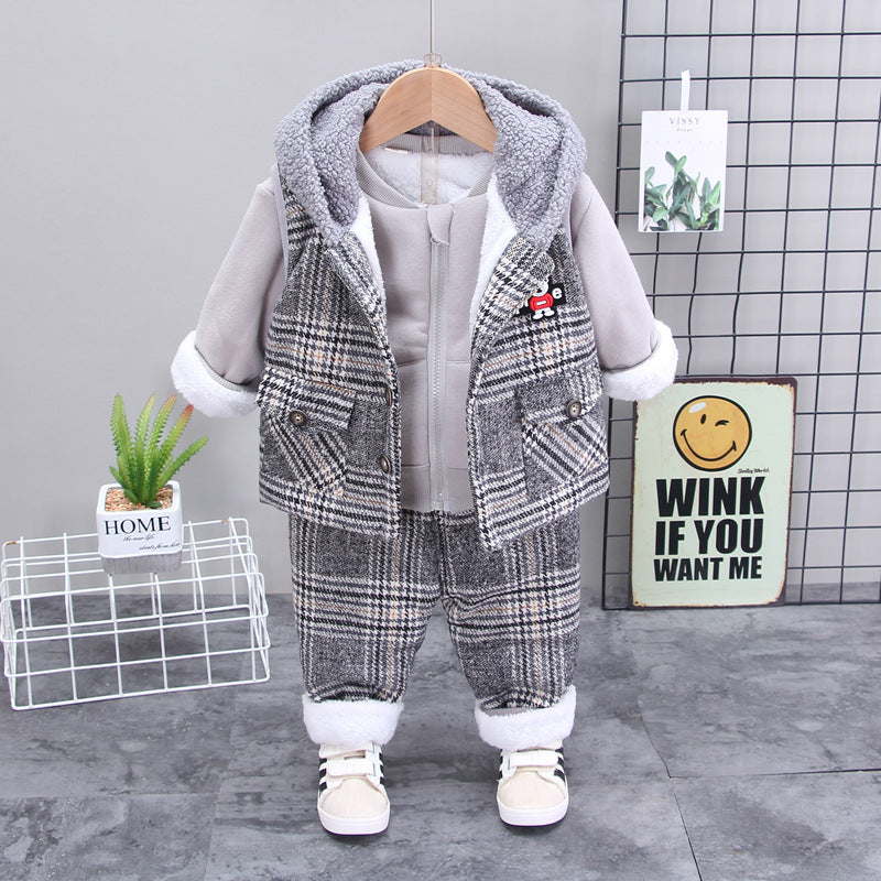 Winter Korean baby boy suit - Mubimart -  